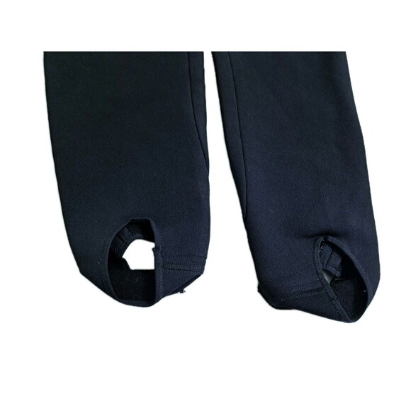 Vintage FERA Skiwear Black Wool Nylon Ski Pants Stirrups Women Size 8R - Picture 5 of 8